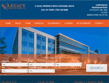 Tablet Screenshot of legacyrealtynj.com